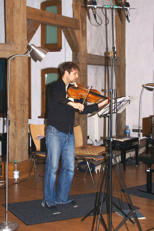 CD Production Nils Mönkemeyer / Sony 2009 at Fattoria Musica Osnabrück. Nils playing…