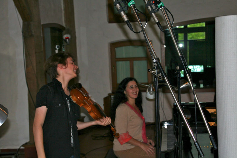 CD Production Elin Kolev / Sony 2011 at Fattoria Musica Osnabrück. Recording Elin and Milana