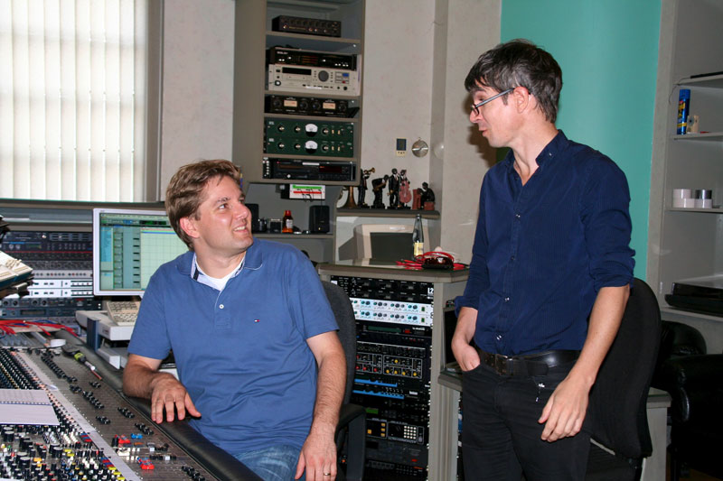 Music recordings for „La Nuit Nomade“ 2011 at Vox Studio Bendestorf. Discussion with composer Olivier Bernet