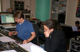 Music recordings for „La Nuit Nomade“ 2011 at Vox Studio Bendestorf. With arranger Roman Vinuesa