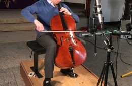 CD Production with Niklas Schmidt 2016 at Andreaskirche Berlin. Bach Suites for Violoncello solo